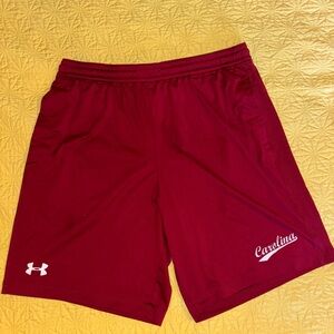 Under Armour Men's Burgundy Athletic Shorts